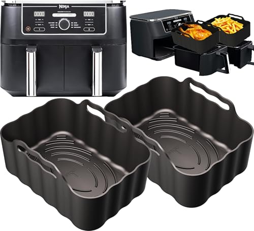 iStock Ninja AF400UK & AF451UK Premium Silicone Liners | Specifically Made for Ninja AF400 & AF451 | AF400UK Silicone Liners | Reusable Air Fryer Accessories for Ninja AF400UK Silicone Liners | 2PCS iStock Ninja AF400UK & AF451UK Premium Silicone Liners | Specifically Made for Ninja AF400 & AF451 | AF400UK Silicone Liners | Reusable Air Fryer Accessories for Ninja AF400UK Silicone Liners | 2PCS