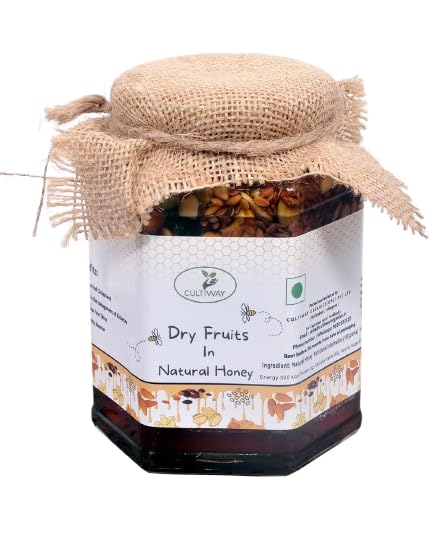 CULTIWAY ORGANICS Honey with mix Dry Fruits & Seeds, No Added Sugar, Pure and Natural Dry Fruits & Seeds mixed with Organic Honey, Raw Forest honey, Glass Jar (250 Gram) (B0CJTSRNQT) Amazon Price History, Amazon Price Tracker