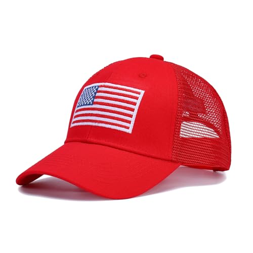 Gorra ajustable con bandera americana para hombres y mujeres miniatura 2