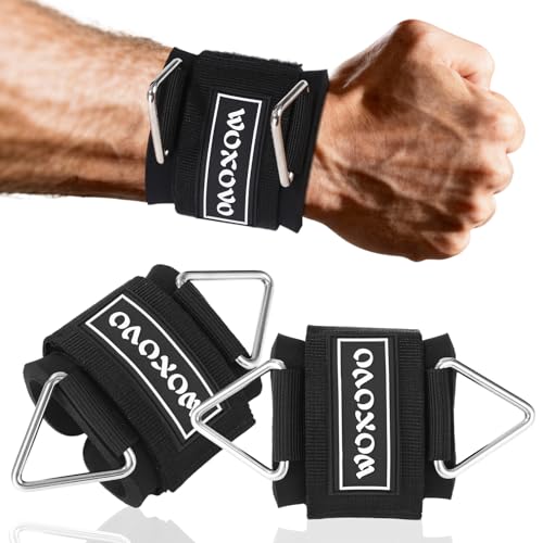 Handgelenk Bandagen Gym Handgelenkschlaufen für Kabelmaschinen Handschlaufen gym 7 mm Neopren mit Verstellbarem dreieckigem Klettverschluss für Kabel und Seilzugstationen 2 Stück