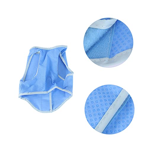 Bcoath 1Pc Dog Cool Vest Puppy Coats Cami Hanger Blue Shirts Cooling Harness For Dogs High Visibility Vest For Dogs Cooling Vests For Dogs Pet Dog Garment Pet Cooling Waistcoat Pva Belt #TOP6
