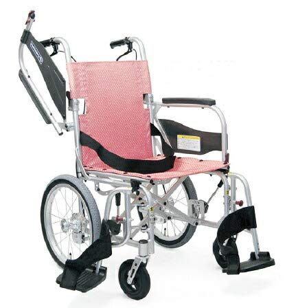 送料無料（一部地域を除く）カワムラ　自走式車椅子ふわりす+　KFP16-40SB       ts-26-0518-07 Amazon | カワムラサイクル ふわりす+(プラス) さんごピンク 40 KFP16