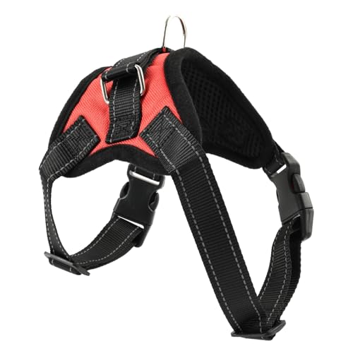 Dog Harness Mesh Breathable Comfortable Pet Vest, Soft Breathable Padded Puppy Harness for 8 Weeks+ Training and Walking, Lightweight Comfortable Dog Harness Vest with Secure Fit for Pets