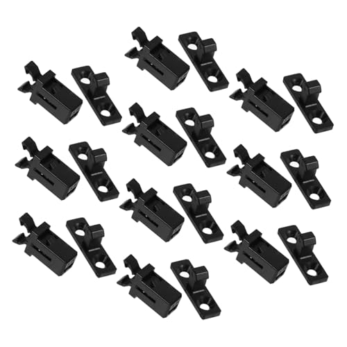 STOBAZA 10Sets Replacement Locking Latch Clips for Touch Top Garbage Can Lids Secure Your Bin with Press Buckles Easy Installation Switch Lock Buckles for Home Public Use