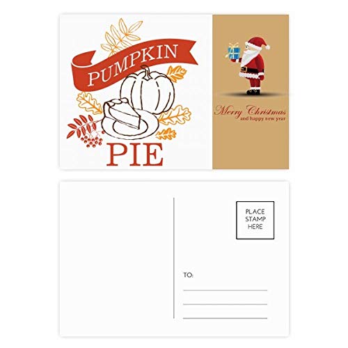 Cartes postales Thanksgiving et Père Noël illustré pour correspondance de fête