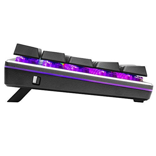 SK622 Wireless Gaming Keyboard in Compact 60% Layout Flat Mechanical Switches RGB Lighting Bluetooth and Cable Connection Apple/PC/Smartphone Compatible - Black - Tastiera gaming - Immagine 3