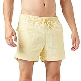 Champion Herren Beachshorts Small Logo Badehose, Gelb (Pastell), XL