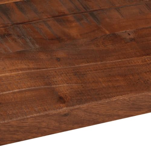 Plateau de table en bois massif vieilli et rustique de 110x50cm