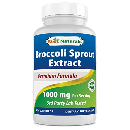 Best Naturals Broccoli Sprouts Extract, 1000 mg, 120 Count