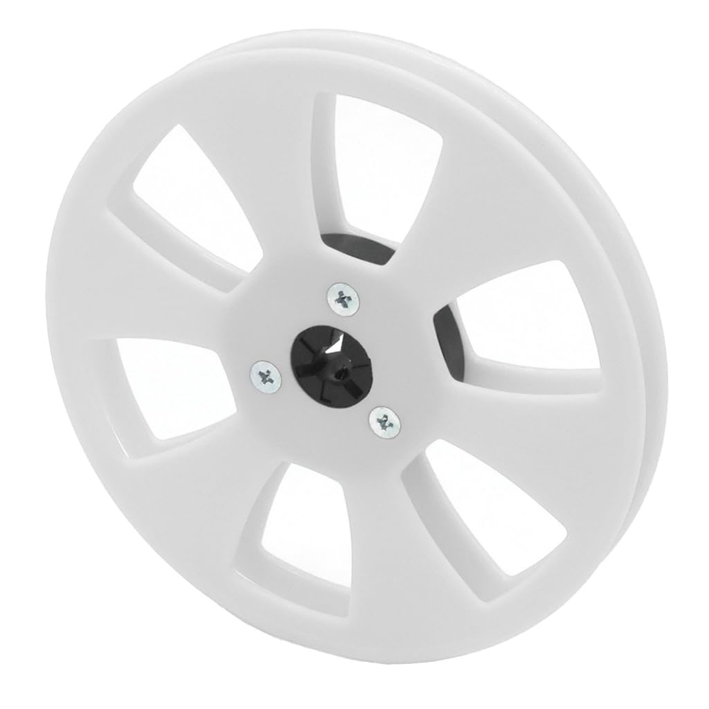 Tsophreniq Professional 5 Inch Diameter Empty Tape Reel Featuring 6 Hole Flange Design for Enhances Stability in Open Reel