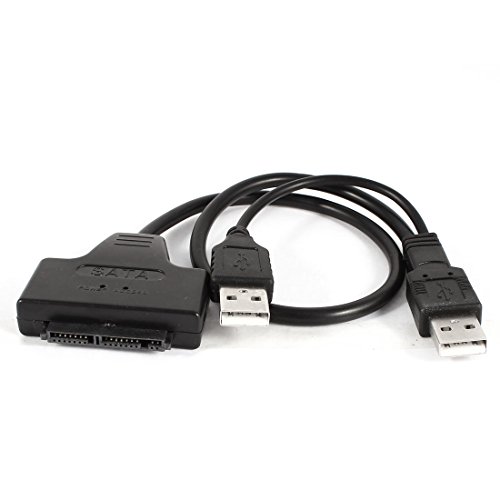 Cable adaptador SATA 7+9P a USB 2.0 de 30 cm