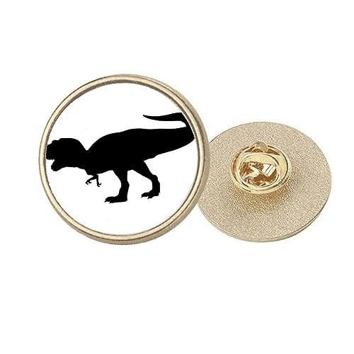 Broche dinosaure féroce en métal doré miniature accessoire mode veste M