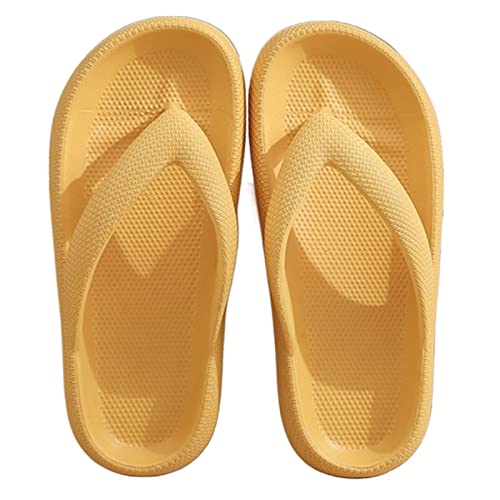HJUGHPN レディース スリッパ 厚底 ビーチサンダル レディース クリップトゥ ソフトソール スリッパ レディース ノンスリップ ビーチサンダル レディース(11.5 UK)