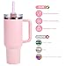 Pink Glass Straws For Stanley - Compatible with Stanley and Simple Modern 40 oz 30 oz Tumbler,6 Pcs 12