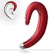 SLUB True Wireless Bluetooth Invisible Single Earbud with Microphone Noise Cancelling  Waterproof Ear-Hook Non Ear Plug Sport Headset for  Cell Phone(Red)