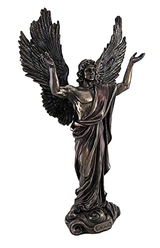 Estatua de Ángel Metatrón Bronce con Detalles de Color