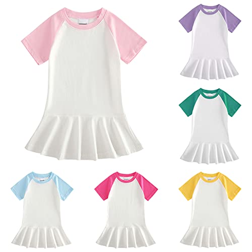 Kids Toddler Girls Tennis Dress Outfit Sleeveless Dress Athletic Skorts and Pol𝐨 Tank Top Sets