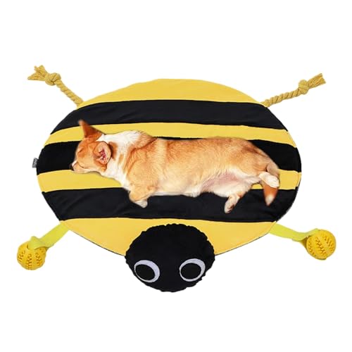 Dog Play Mat, Entertain Carpet Squeaky Toys, Interactive Treat Game for Dogs, Boredom Relief Feeding Mat with Squeaky Toy, Perfe