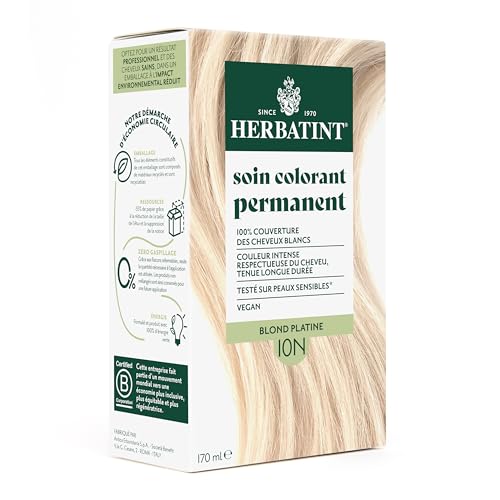 Herbatint Soin Colorant Permanent Cheveux 10N Blond Platine...