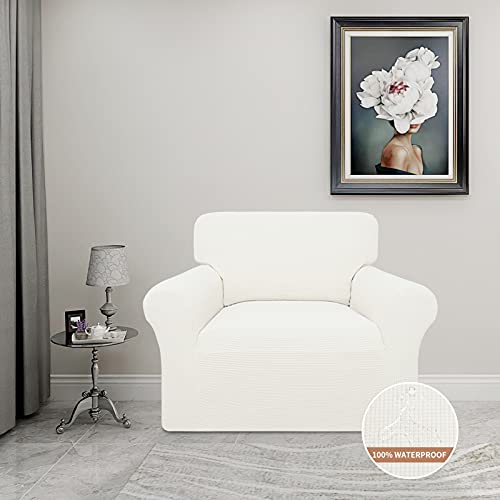 Image of Easy-Going 100% Waterproof Chair Couch Cover, Stretch Jacquard Sofa Cover
