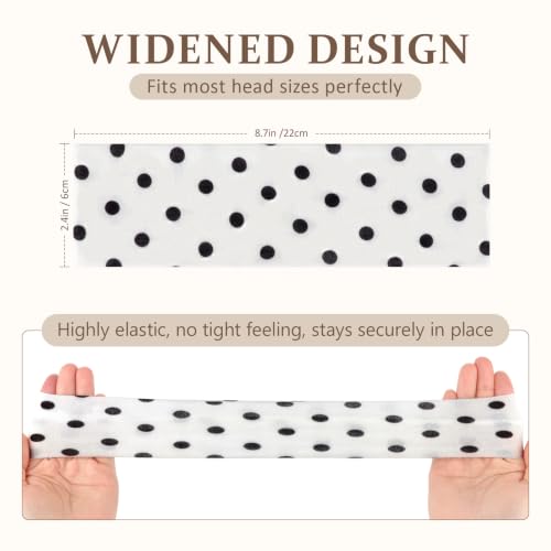 Image of DRESHOW 8 Pack Sports Headbands for Women Non-Slip Stretchy Fashion HairBand Curly Hair Headband Soft Hair Accessories for Daily Wear Workout Yoga Running