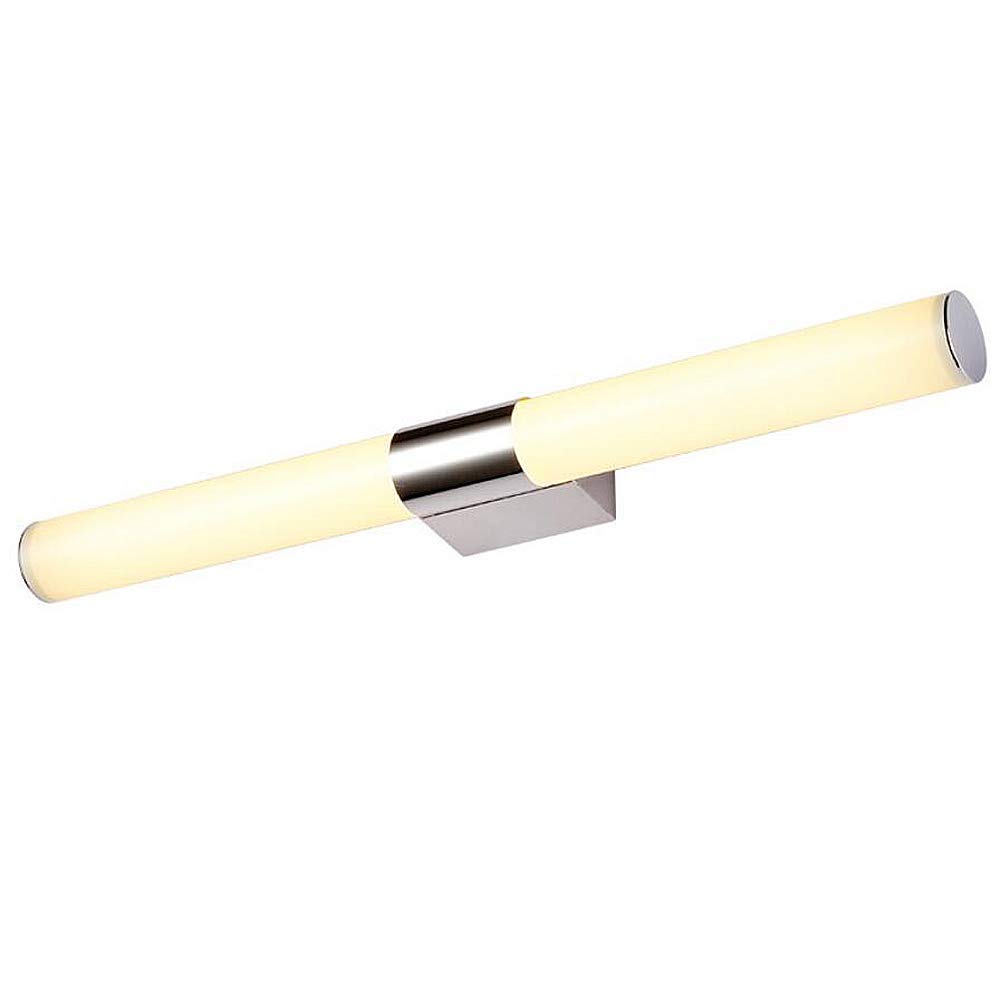 Lampada a LED da 8W per Specchio da Bagno - Impermeabile IP44, Applique da Parete con luminosità 6000K, Risparmio energetico, 40 cm, Acciaio Inossidabile, Ideale per Illuminazione