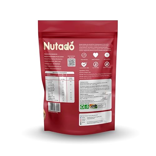 Image of Nutado Premium California Walnut Kernels 200g | Walnuts without Shell | Akhrot Giri | Dry Fruits, Healthy Snacks | Natural Walnut Kernels | Rich in Protein, Iron & Source of Omega-3 |Dry Fruits | Nuts | Grocery Items