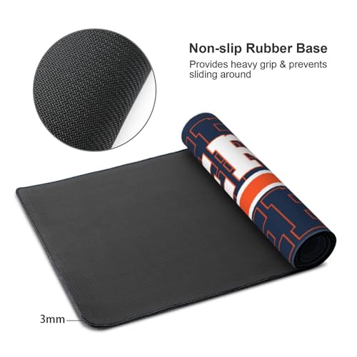Image of ANTKING Denver Mouse Pad Custom Name and Number Desk Pad for Men Women Youth Gifts