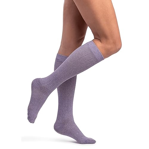 Image of Sigvaris Women's Style Linen Compression Socks 20-30mmHg - Hypoallergenic, Lightweight, Breathable & Sustainable