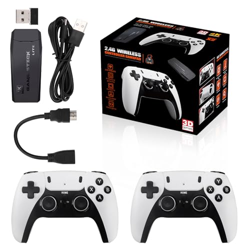 Wireless Retro Game Console, Nostalgia Stick Game, 30,000+ Games & 9 Emulators Built in, Plug and Play Video Games for Tv with Dual 2.4g Wireless Controllers (M8 PRO-64G)