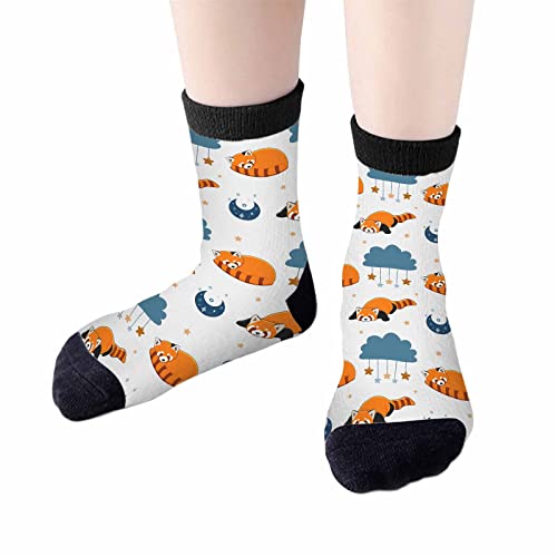 Image of Crew Socks for Woman Size 6-8 Tropical Wildlife Bright Teal Girls Socks