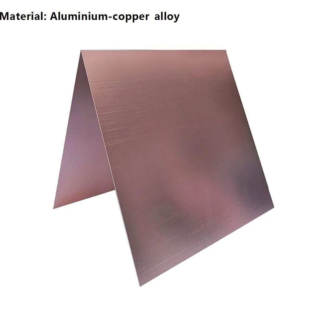 2 Stück 1050 eloxierte Aluminiumbleche 200 x 200 mm(Silver,0.5mm)
