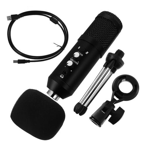 TOYANDONA Micrófono de Condensador Cardioide USB Streaming y Conferencias Plug and Play Compatible con PC y Portátil Grabaciones de Voz y Podcasting