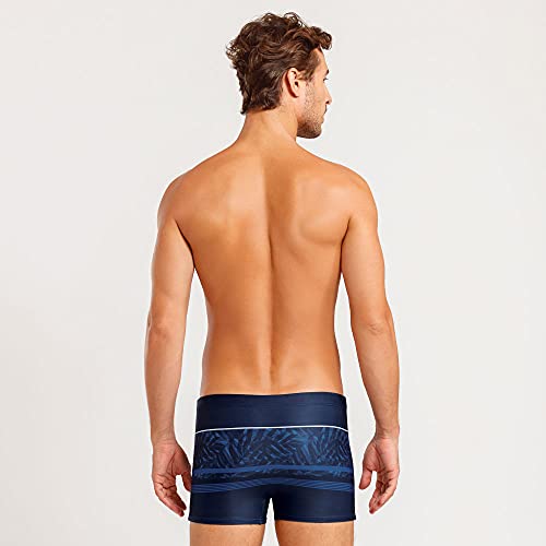 Sunga Boxer Estampada Tonsurton, Hang Loose, Masculino, Azul Marinho, G