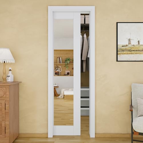 JUJUBON Soft-Close Sliding Pocket Door 24