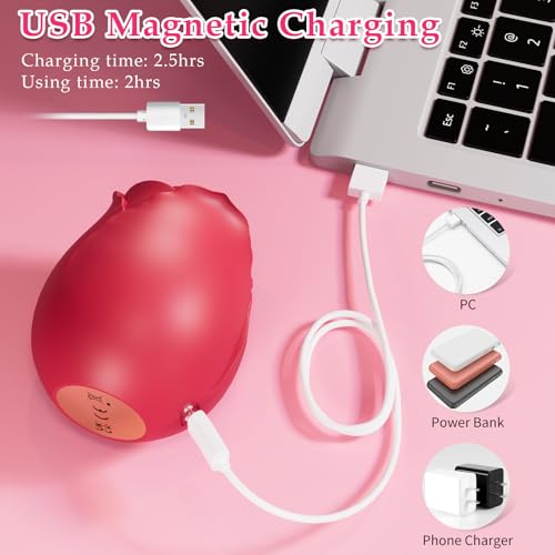 Image of Sucking Vibrator Rose Sex Toy，App Control Rose Toy Clitoral Vibrator for Women with 10 Mind-Blowing Modes, Clit Sucker Nipple Stimulating Toys for Oral Sex Pleasure, Female Vibrator Couples Sex Toys