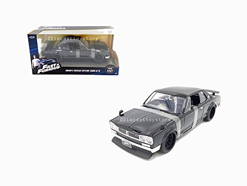 JADA 1:24 W/B - Brian's Nissan Skyline 2000 GT-R Negro