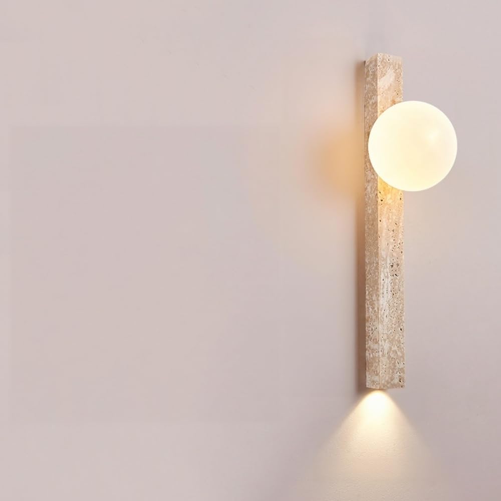 Lámpara de pared de travertino lineal Luz de pared decorativa (Diseño A (H90CM))