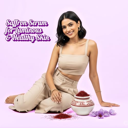 Image of Saffron Glowdropping Serum | Saffron Serum | for Glow & Brightening Skin | for All Skin Types | Men & Women | 30ml
