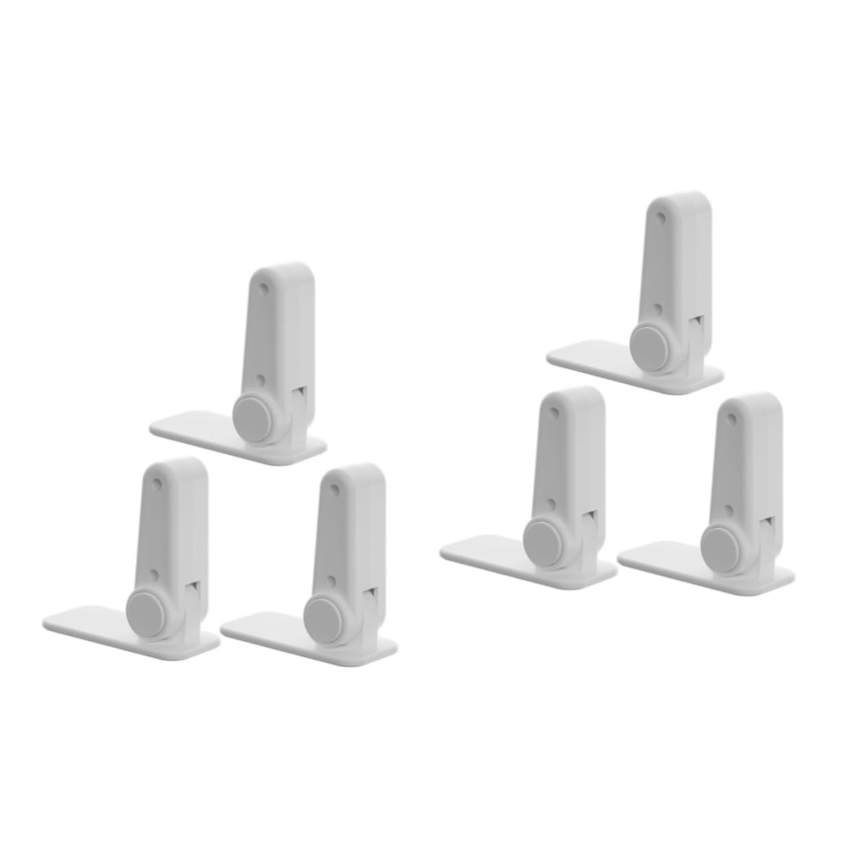 BESTonZON 2sets Fridge Locks for Boys and Girls Door Handle Lock Maximize Safety 3pcs*2