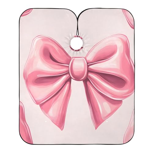 Hezely Bows Hair Dye Cape, Barber Cape for Adults,Waterproof Salon Cape,Waterproof Hairdressing Styling Hair Cutting, 65