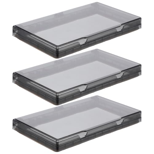 VILLFUL 3pcs Electrical Box with Self-adhesive Design Weatherproof Outlet Cover for Outdoor Socket Protection Light Switch Guard Black Easy No-tool Installation for Bathrooms and Wet Rooms