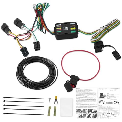 4-Pin Trailer Wiring Harness Compatible with 2010 2011 2012 2013 2014 2015 2016 2017 2018 Tucson Replacement for 56348 Towing Hitch Wiring for Trailer Lights Connect