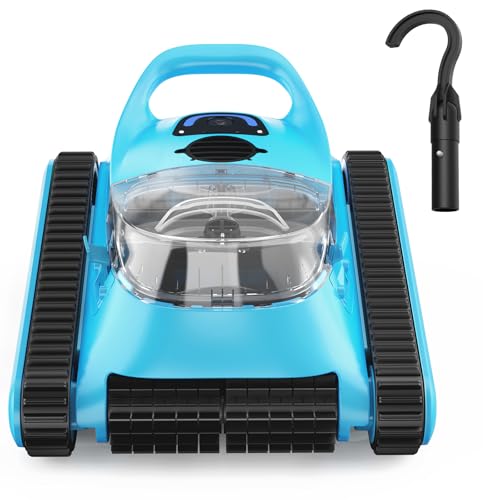 Cordless Robotic Pool Cleaner Automatic NexTrend Pool Vacuum for Above Ground Pool Wall Floor Waterline Cleaning 180W Powerful Suction Last 150 Mins Robot for Inground Swimming Pool up to 2050 sqft