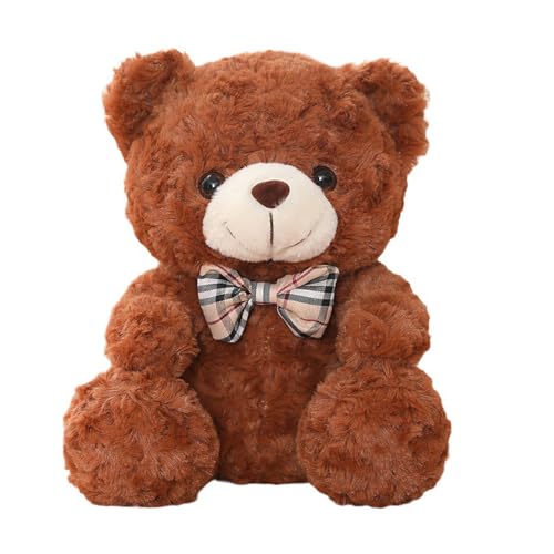 YcsRnn Teddy Bear, Small Brown Teddy Bear for Girlfriend and Kids, 25cm Soft Plush Toy for Valentine's Day and Baby Shower, Cuddly Stuffed Animal for Comfort and Gifts