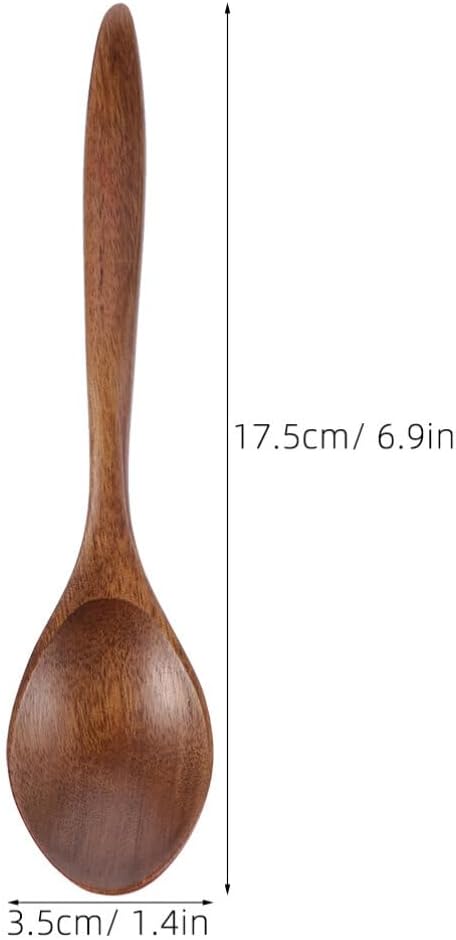 Luxshiny 8pcs Dessert Soup Spoons Reusable Kitchen Utensils for Cooking Stirring and Serving for Mom Housewarming
