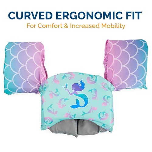 SwimWays Mermaid Swim Trainer 2-in-1 Vest with Arm Floaties; Kids 33-55 lbs - image 4