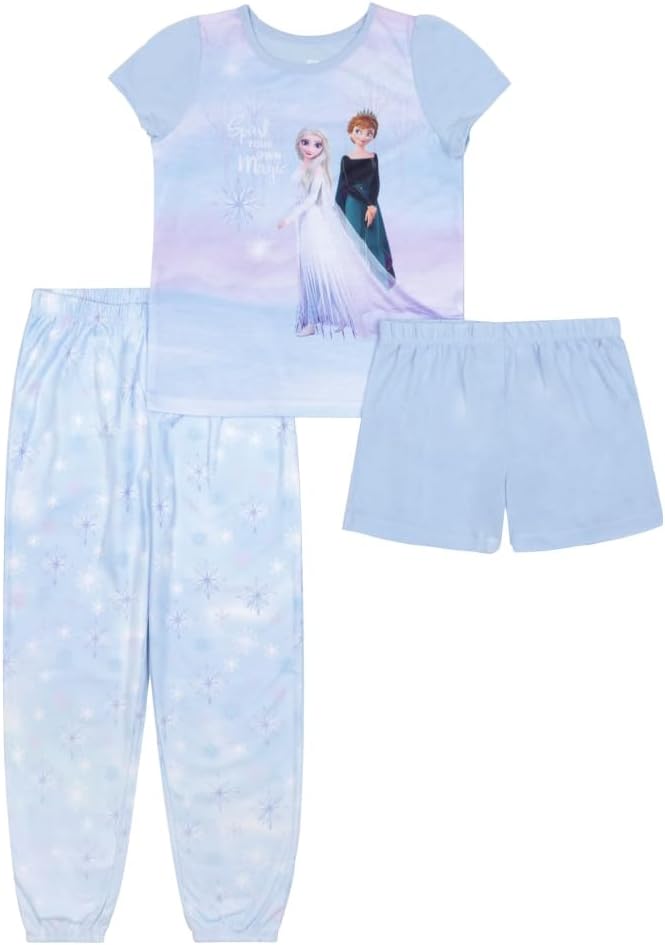 Disneygirls Descendants | Frozen | Princess | Minnie Mouse 3-piece Loose-fit Pajamas Set Pajama Set