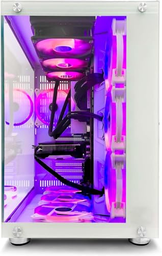 INFOMAX | PC Gamer, Ordinateur de Bureau, PC Gaming - Processeur Intel Core i7-12700KF • NVIDIA RTX 5060 Ti 16 GO • RAM DDR4 32 GO RGB• SSD 1 to • WiFi • BOÎTIER ARGB 9 VENTILOS • Watercooling – Image 4