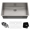 Kraus KHU100 32 Standart PRO 16 Gauge Undermount Single Bowl Stainless Steel Kitchen Sink 32 Inch